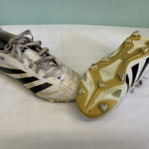 Cleat - 03 Youth, White/Gold/Black Adidas