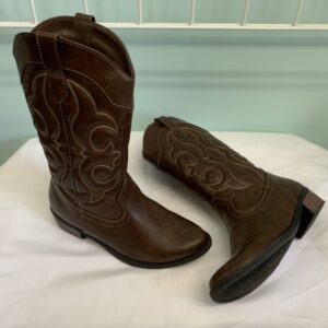 Boots - Size 03 Youth, Brown Western Boot