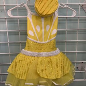 Size 6/6x - Yellow/White Lemon Dance Leotard