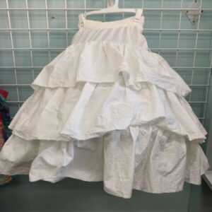 Size 7/8 - White Hoop Skirt