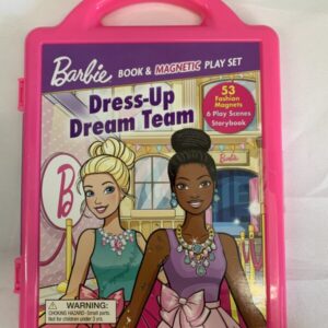Picture Book - Barbie Book & Magnetic Play Set, Dress-Up Dream Team