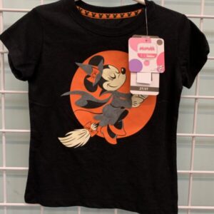 Size 2T/3T - Black Minnie Mouse Halloween Shirt (New)