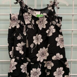Size 3T - Black/White Floral Short Set