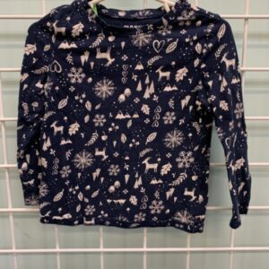 Size 3T - Blue Snowflake Shirt