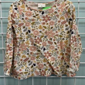Size 3T - White/Pink Flower Shirt