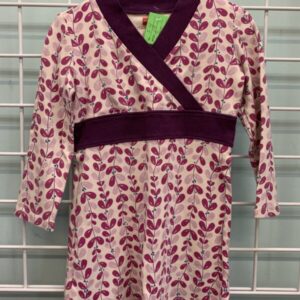 Size 3T - Purple/Cream Tea Dress
