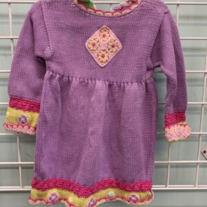 Size 3T - Purple Sweater Hanna Dress