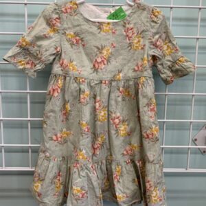 Size 3T - Green Floral Dress