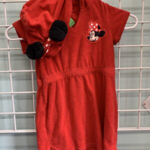 Size 4T - Red Minnie Mouse Pool Cover Up