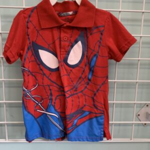 Size 4T - Red/Blue Spider Man Short Set