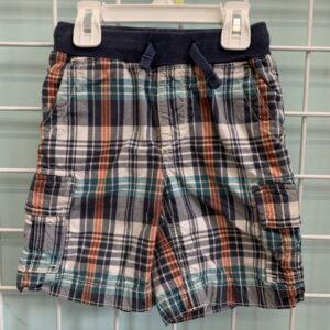 Size 4 - Blue/White Plaid Gap Short