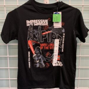 Size 7/8 - Black Star Wars Shirt (New)