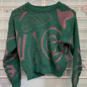 Size 14/16 - Green/Pink Wicked Sweater