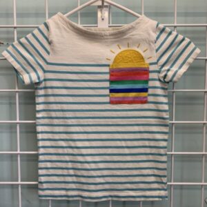 Size 6/7 - White/Blue Boden Shirt