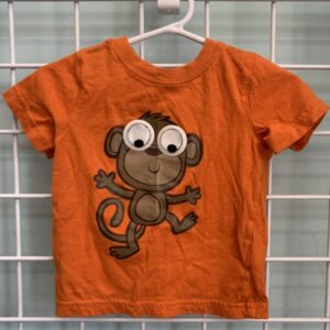 Size 06/09 Month - Orange Monkey Shirt