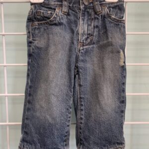 Size 06/12 Month - Blue Distressed Lined Jean
