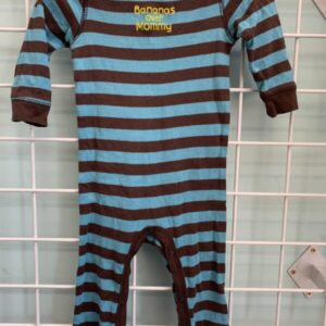 Size 09 Month - Brown/Blue Bananas Over Momma Romper