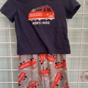 Size 12 Month - Blue Mom's Little Hero PJ Set