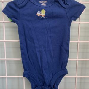Size 18 Month - Blue Construction Truck Onesie