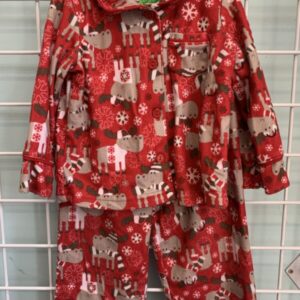 Size 18 Month - Red Reindeer PJ Set
