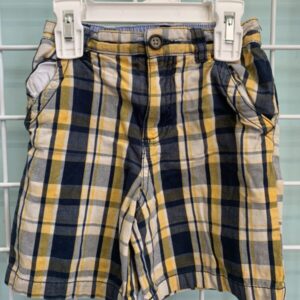 Size 18 Month - Blue/Yellow Plaid Short