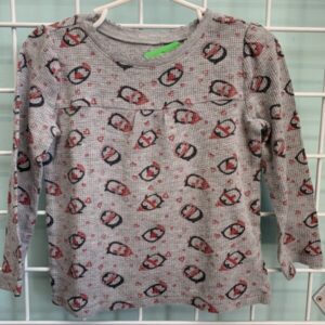 Size 3T - Grey Penguin Shirt