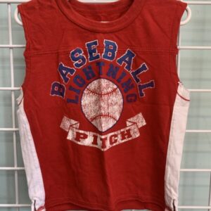 Size 3T - Red Baseball Shirt