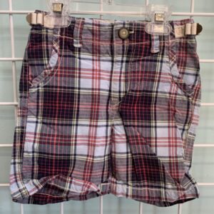 Size 3T - Blue/Red Plaid Shorts