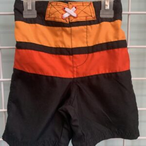 Size 3T - Black/Orange Swimtrunk