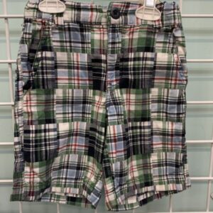 Size 4 - Blue/Green Plaid Short