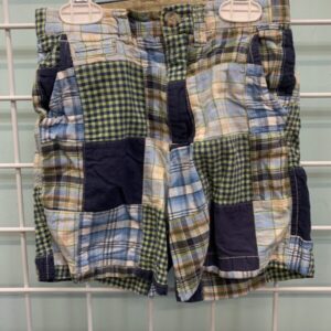 Size 4 - Blue/Green Plaid Short
