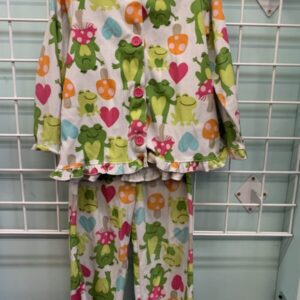 Size 5 - White Frog PJ Set