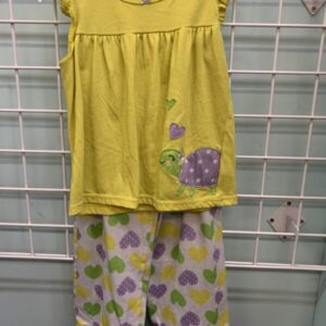 Size 6 - Yellow Turtle PJ Set