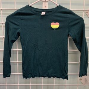 Size 6/7 - Green Heart Shirt