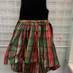 Size 7 - Black/Red/Green High-Low Dress