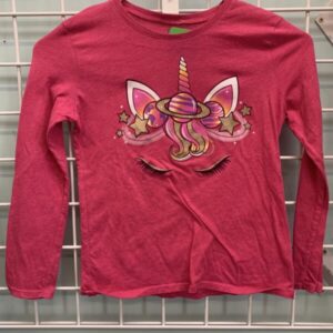 Size 7/8 - Pink Unicorn Shirt