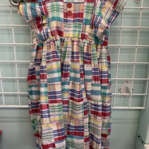 Size 10/12 - White Plaid Eleanor Rose Dress