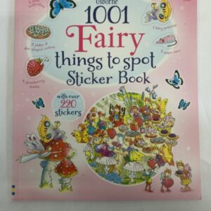 Picture Book - Usborne, 1001 Fairy Things to Spot Sticker Book (New)