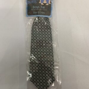 Gear: Tie -- Silver/Black Rugged Butts 0/24 Month (New)