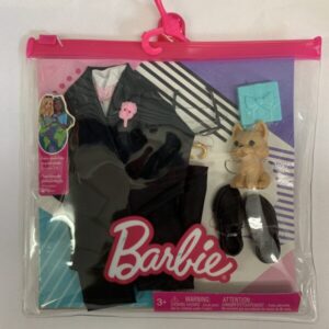 Toy: Barbie Ken Outfit - Suit, Wedding & Dog (New)