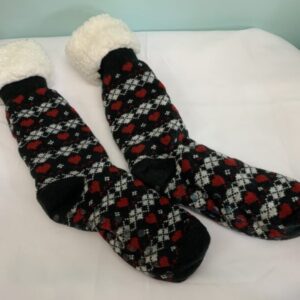 Gear: Youth - 10/16 Year, Black Tall Fuzzy Sock