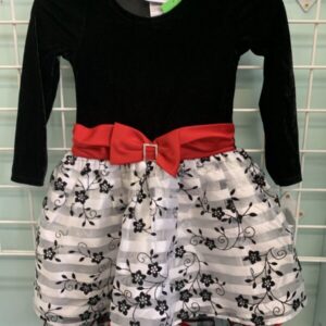 Size 6 - Black/White/Red Dress
