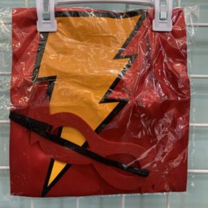 Costume: Size OSFM - Red Lightening Bolt Cape with Mask (New)