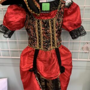Costume: Size 2/3 - Red/Black Pirate with Hat