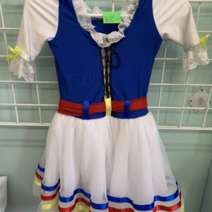 Costume: Size 6/7 (MC) - Dance White/Blue Sailor Ballerina Leotard