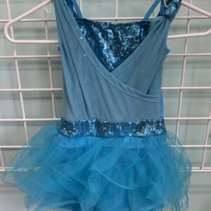 Costume: Size 6x/7 - Blue Tulle/Sequin Gymnastics Leotard