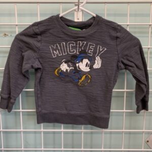 Size 4T - Grey Mickey Mouse Shirt