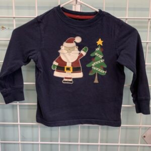 Size 4T - Blue Christmas Shirt