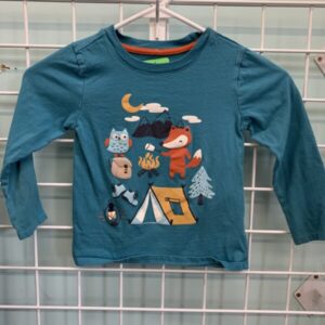 Size 4T - Blue Camping Shirt