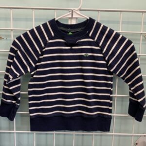 Size 4T - Blue/White Stripe Shirt